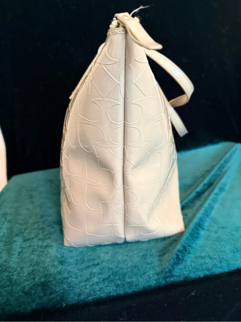 kate spade Patent Embossed Pale grey Tote
